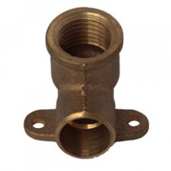Kolano z łapami brąz do lutowania FI 15x1/2" GW