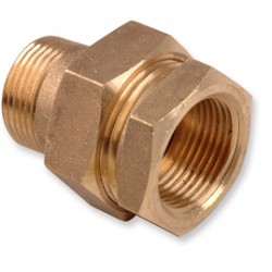 Śrubunek prosty brąz FI 1/2"