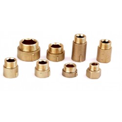 Przedłużka brąz FI 1/2" DŁ. 30mm