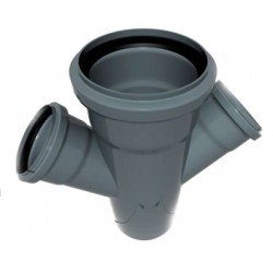 Czwórnik PCV szary 67° FI 110x110